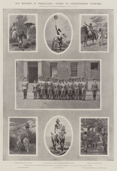 The Reverse in Somaliland, Scenes of Expeditionary Warfare by Richard Caton Woodville junior